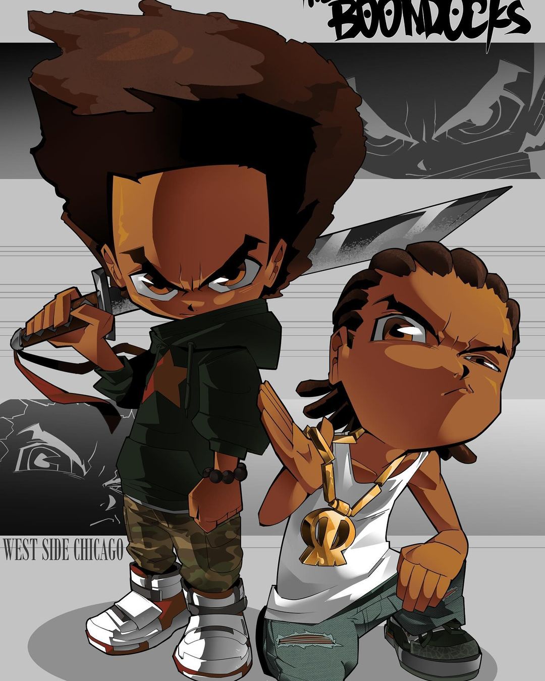 Posted by @_pkettles: THE BOONDOCKS,for the NG [Adult Swim] collab # ...